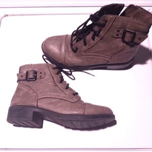 Dusty Grey Combat Boots